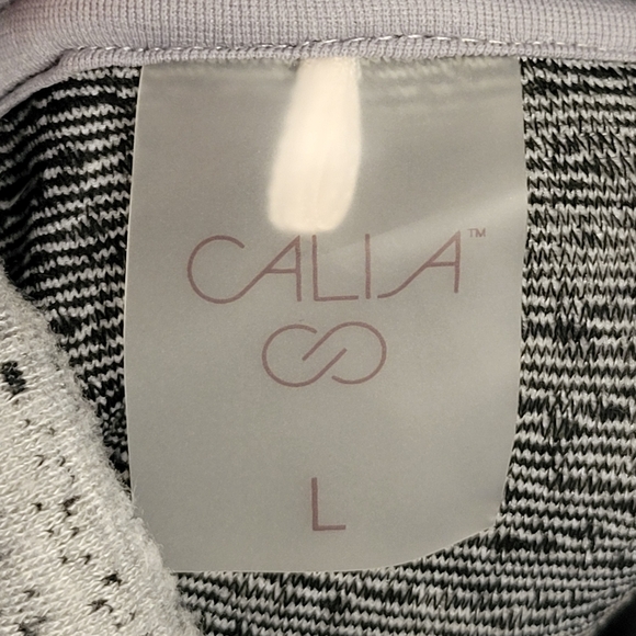 Calia Scuba Funnel Neck Heather Grey Long Sleeve Shirt, Size Large - Picture 9 of 9